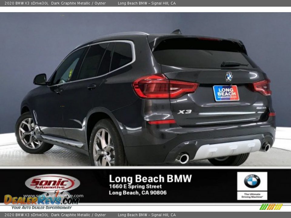 2020 BMW X3 sDrive30i Dark Graphite Metallic / Oyster Photo #3