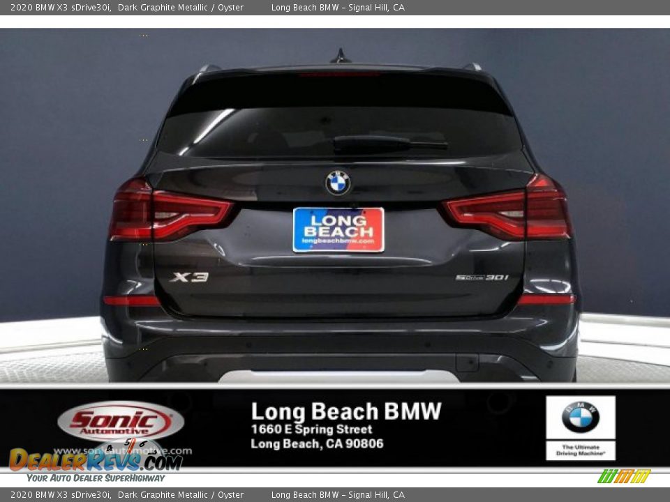 2020 BMW X3 sDrive30i Dark Graphite Metallic / Oyster Photo #4