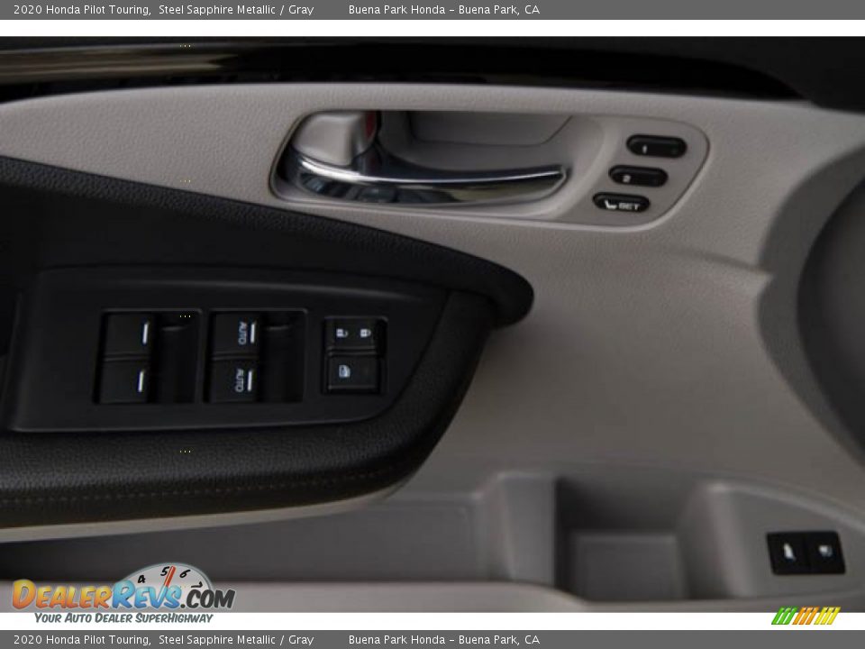 2020 Honda Pilot Touring Steel Sapphire Metallic / Gray Photo #34