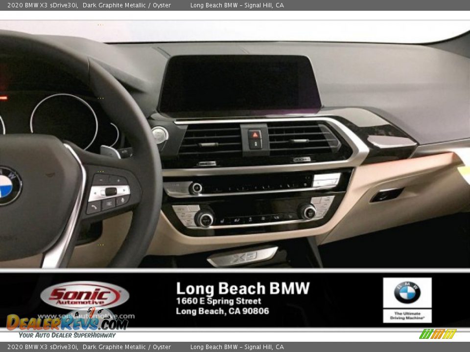 2020 BMW X3 sDrive30i Dark Graphite Metallic / Oyster Photo #6