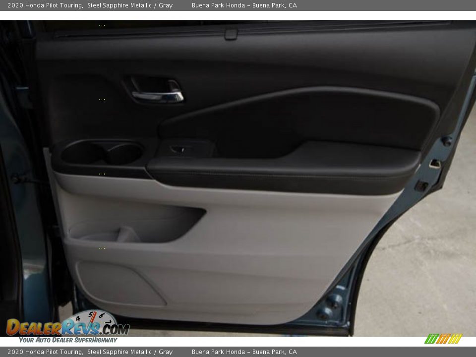 2020 Honda Pilot Touring Steel Sapphire Metallic / Gray Photo #36