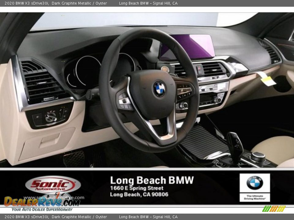 2020 BMW X3 sDrive30i Dark Graphite Metallic / Oyster Photo #7