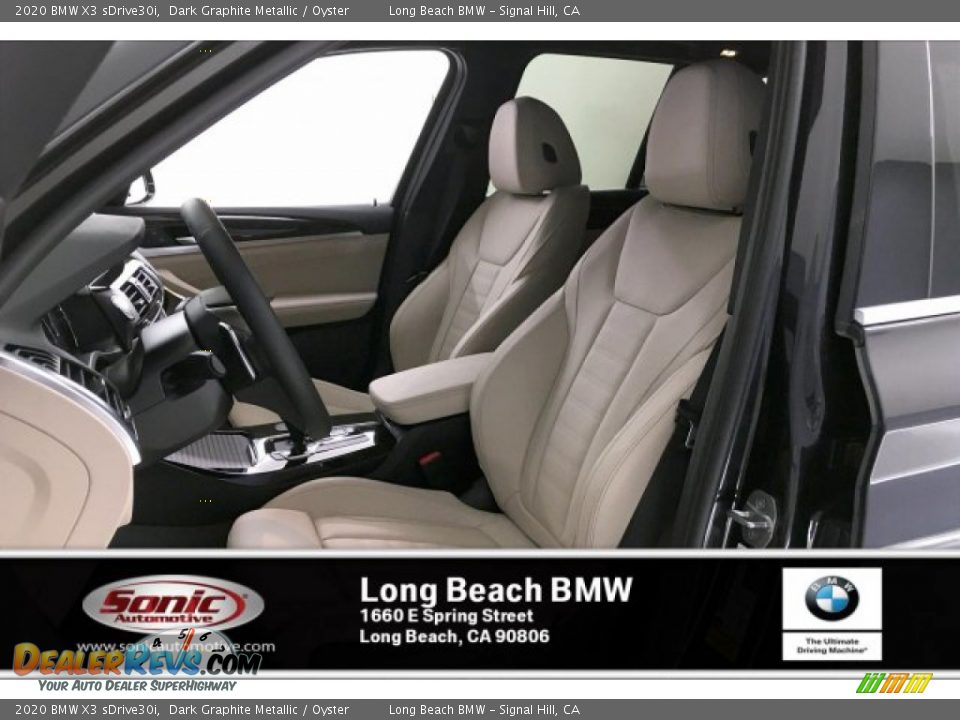 2020 BMW X3 sDrive30i Dark Graphite Metallic / Oyster Photo #9