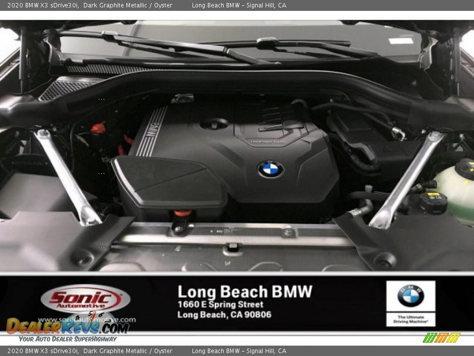 2020 BMW X3 sDrive30i Dark Graphite Metallic / Oyster Photo #10