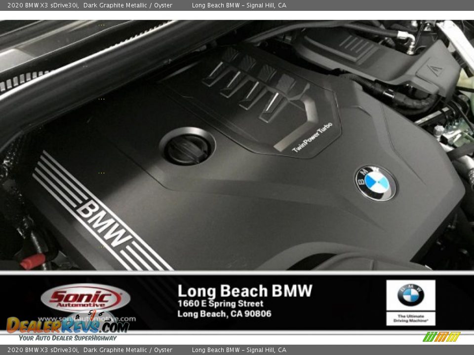 2020 BMW X3 sDrive30i Dark Graphite Metallic / Oyster Photo #11