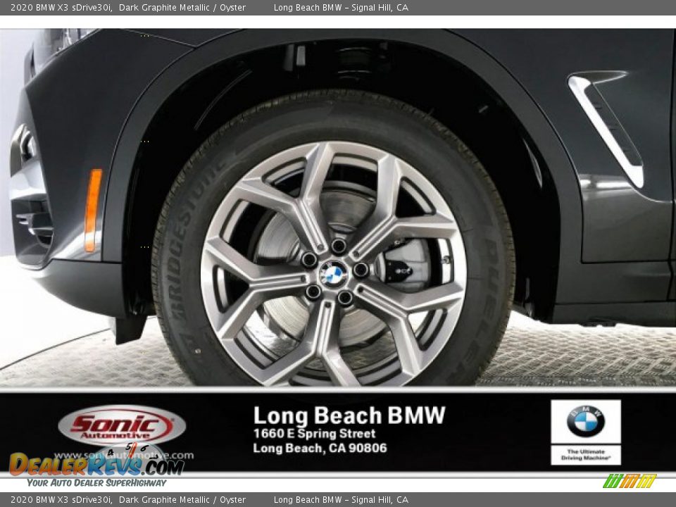 2020 BMW X3 sDrive30i Dark Graphite Metallic / Oyster Photo #12