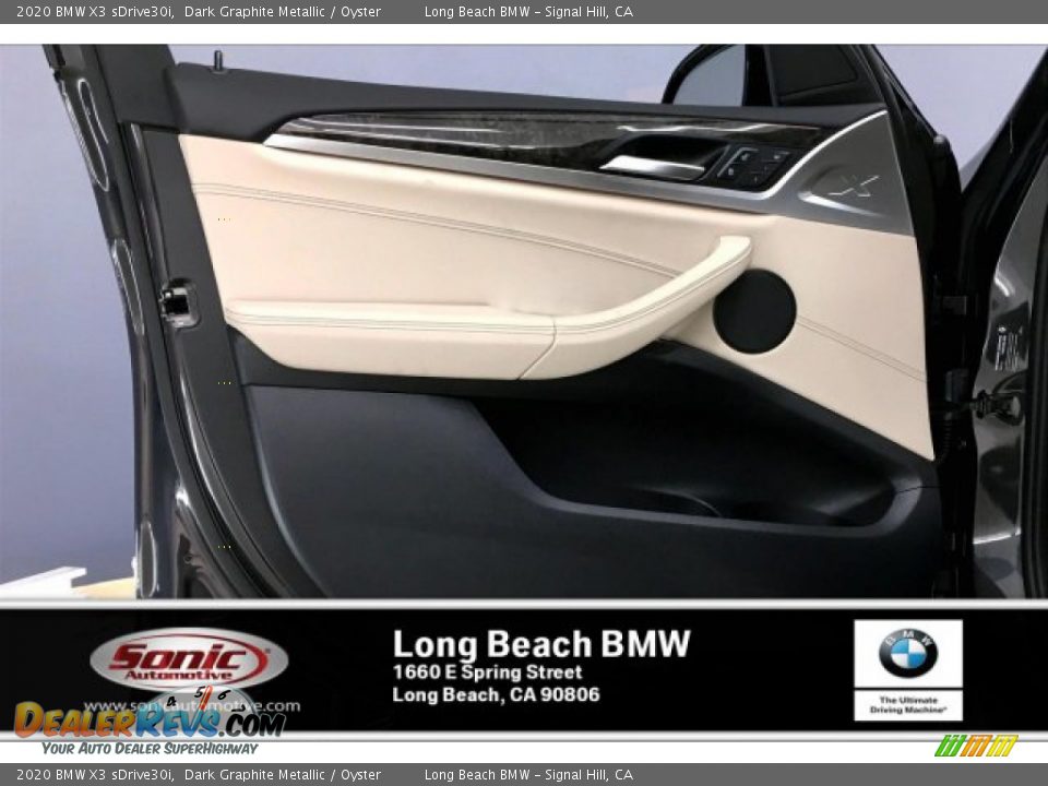 2020 BMW X3 sDrive30i Dark Graphite Metallic / Oyster Photo #13