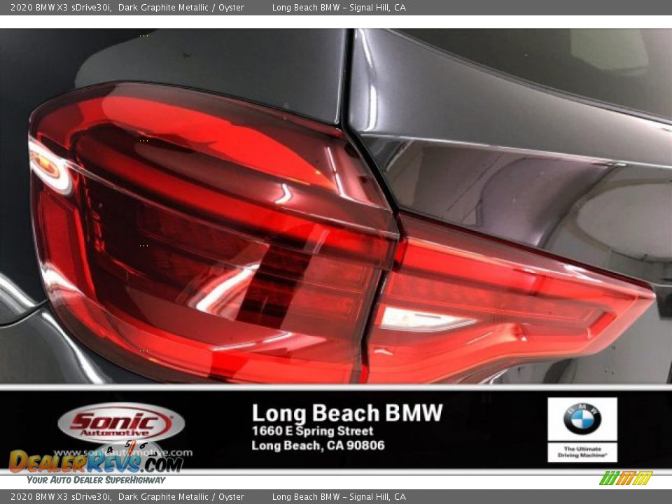 2020 BMW X3 sDrive30i Dark Graphite Metallic / Oyster Photo #15