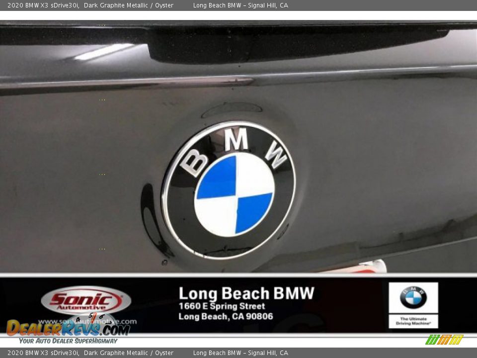2020 BMW X3 sDrive30i Dark Graphite Metallic / Oyster Photo #16