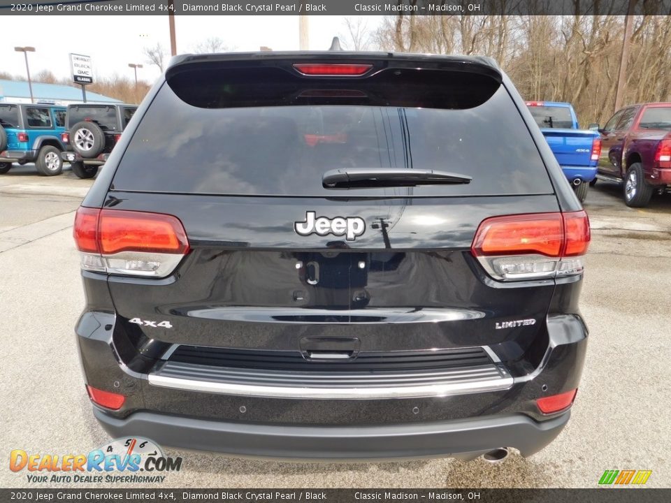 2020 Jeep Grand Cherokee Limited 4x4 Diamond Black Crystal Pearl / Black Photo #8