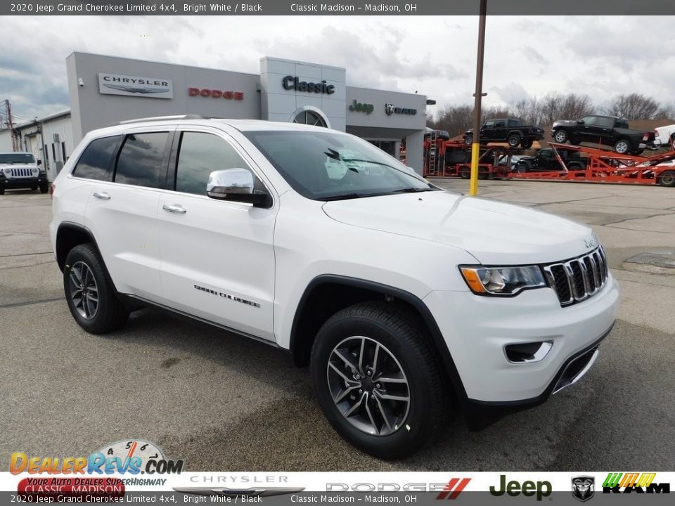 2020 Jeep Grand Cherokee Limited 4x4 Bright White / Black Photo #1
