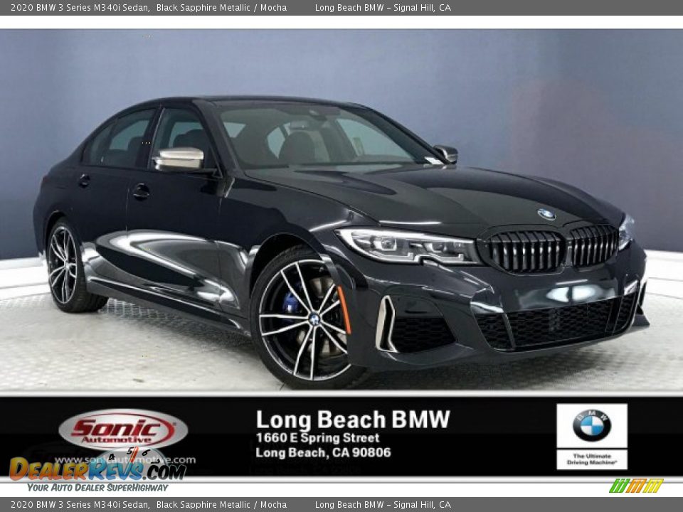 2020 BMW 3 Series M340i Sedan Black Sapphire Metallic / Mocha Photo #1