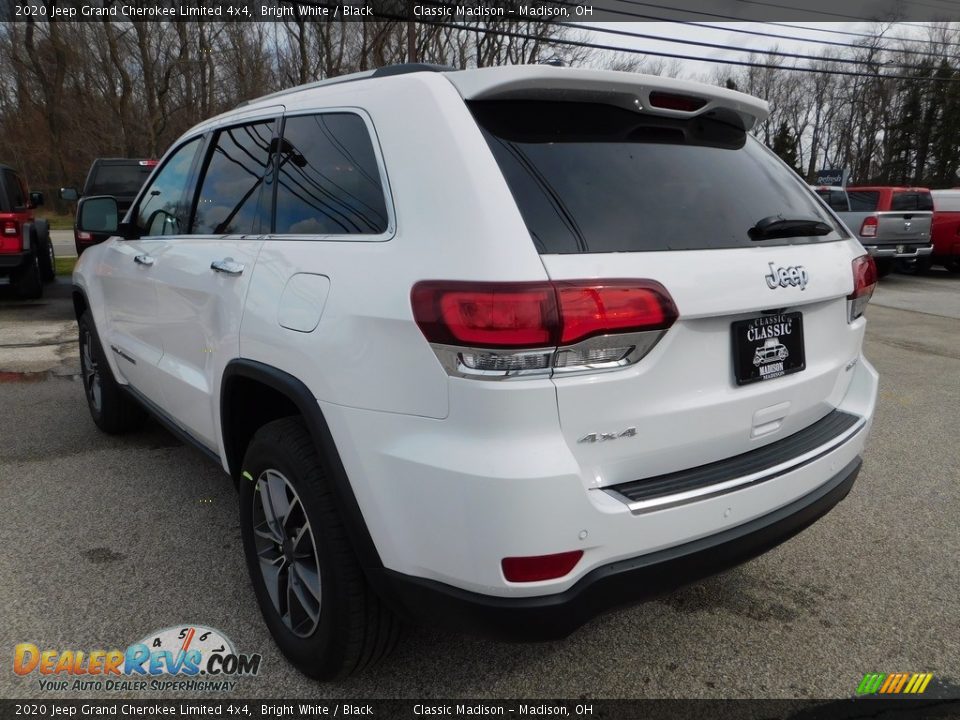 2020 Jeep Grand Cherokee Limited 4x4 Bright White / Black Photo #7