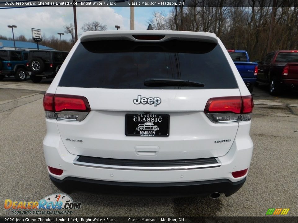 2020 Jeep Grand Cherokee Limited 4x4 Bright White / Black Photo #8