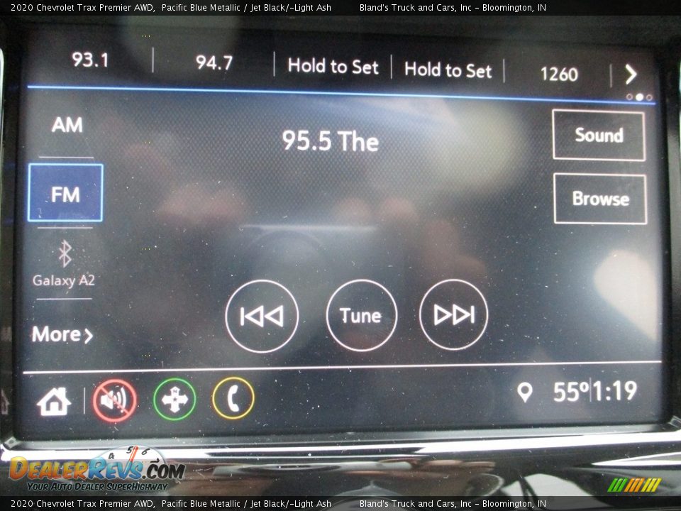 2020 Chevrolet Trax Premier AWD Pacific Blue Metallic / Jet Black/­Light Ash Photo #20