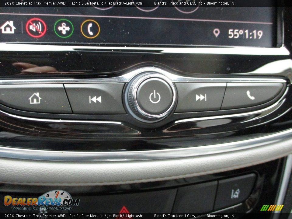 2020 Chevrolet Trax Premier AWD Pacific Blue Metallic / Jet Black/­Light Ash Photo #22