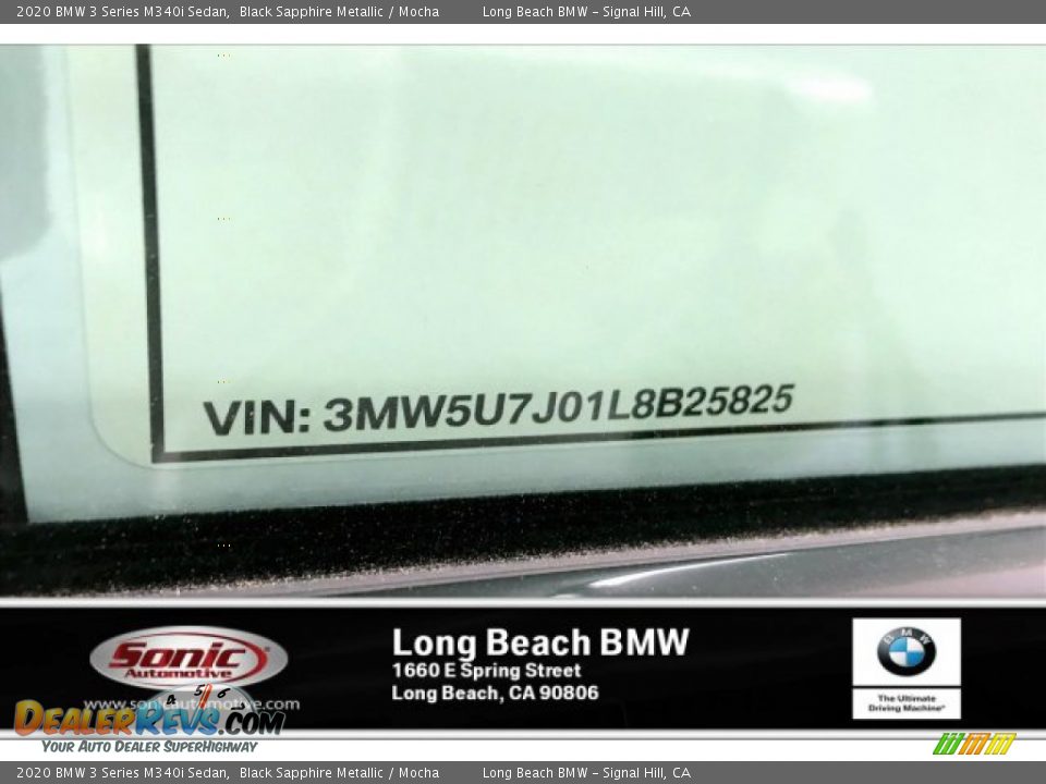 2020 BMW 3 Series M340i Sedan Black Sapphire Metallic / Mocha Photo #17