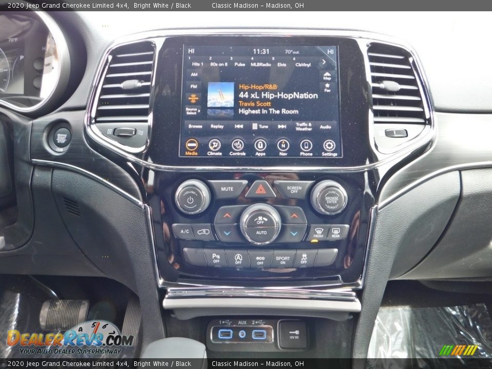 2020 Jeep Grand Cherokee Limited 4x4 Bright White / Black Photo #14