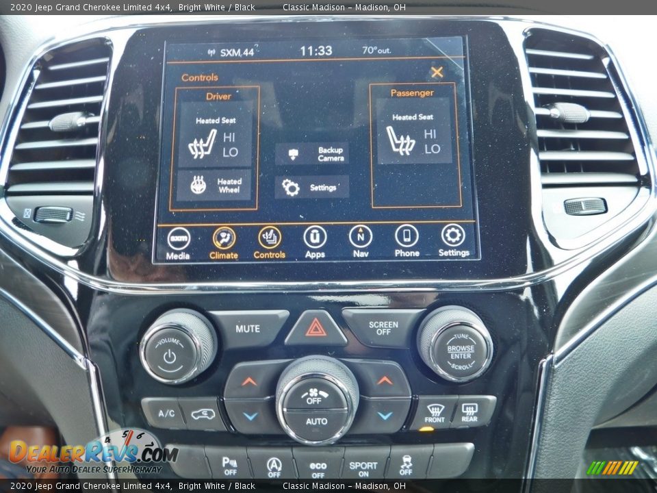 2020 Jeep Grand Cherokee Limited 4x4 Bright White / Black Photo #15