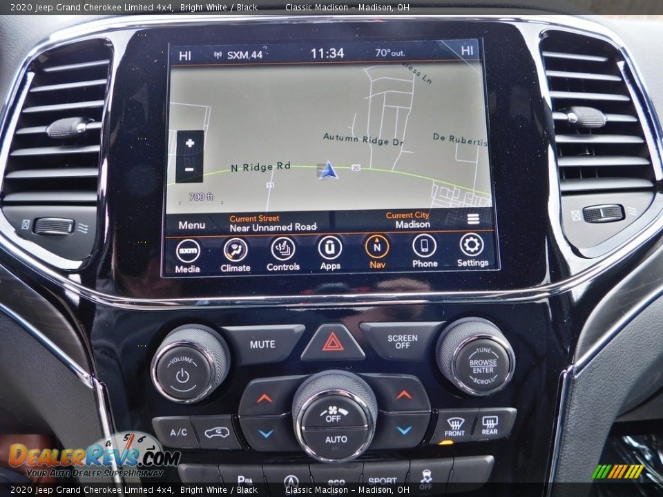 2020 Jeep Grand Cherokee Limited 4x4 Bright White / Black Photo #16