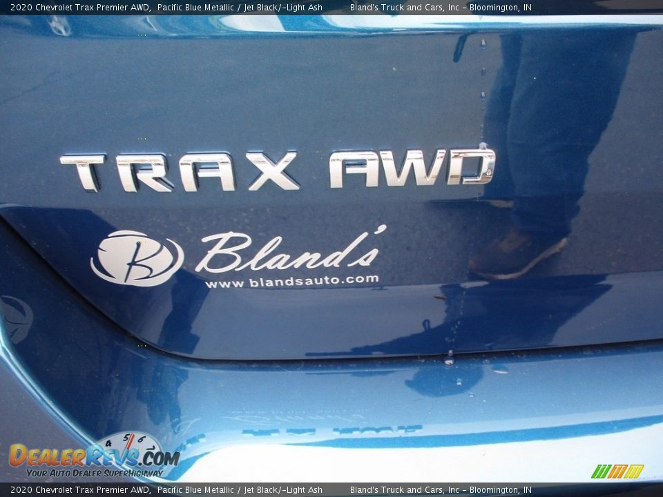 2020 Chevrolet Trax Premier AWD Pacific Blue Metallic / Jet Black/­Light Ash Photo #35