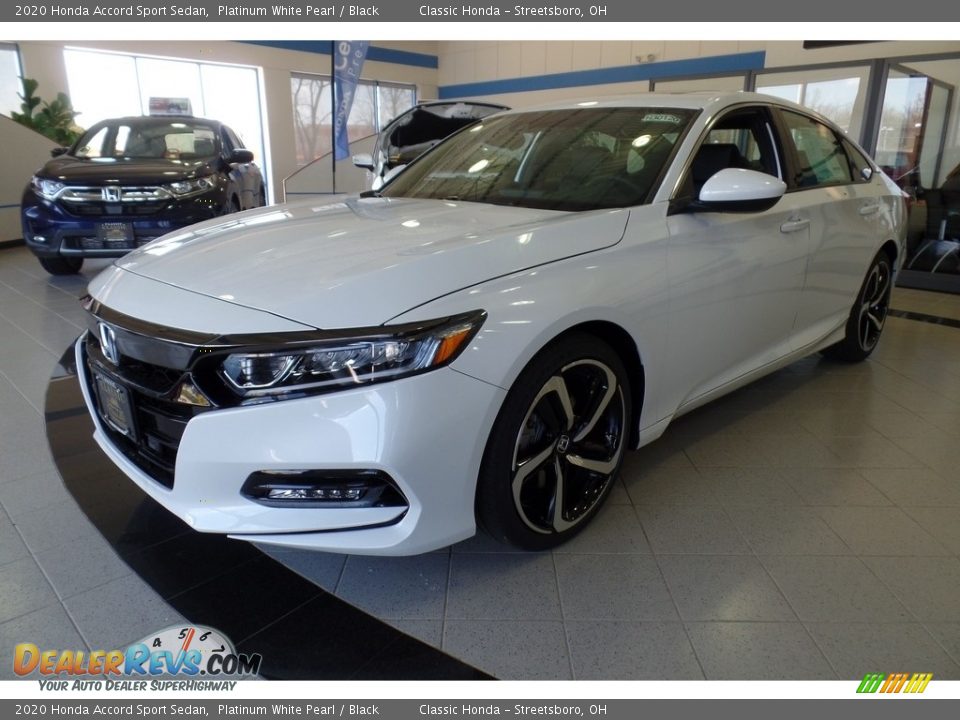 2020 Honda Accord Sport Sedan Platinum White Pearl / Black Photo #1