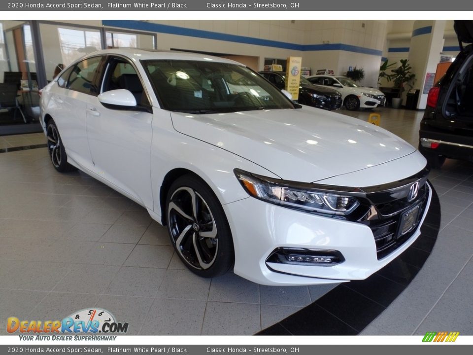 2020 Honda Accord Sport Sedan Platinum White Pearl / Black Photo #3