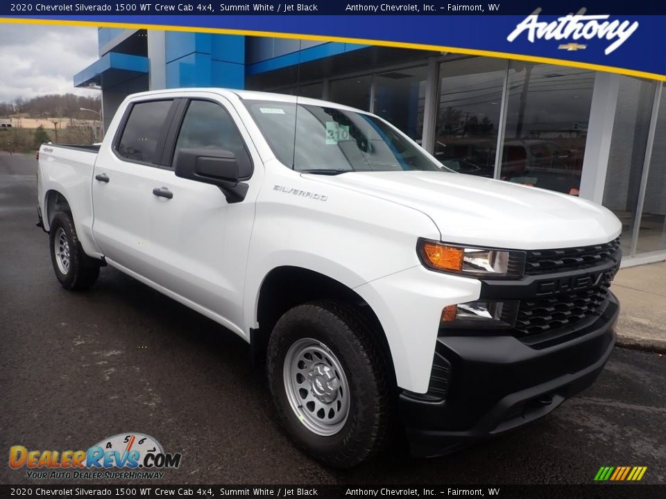 2020 Chevrolet Silverado 1500 WT Crew Cab 4x4 Summit White / Jet Black Photo #1