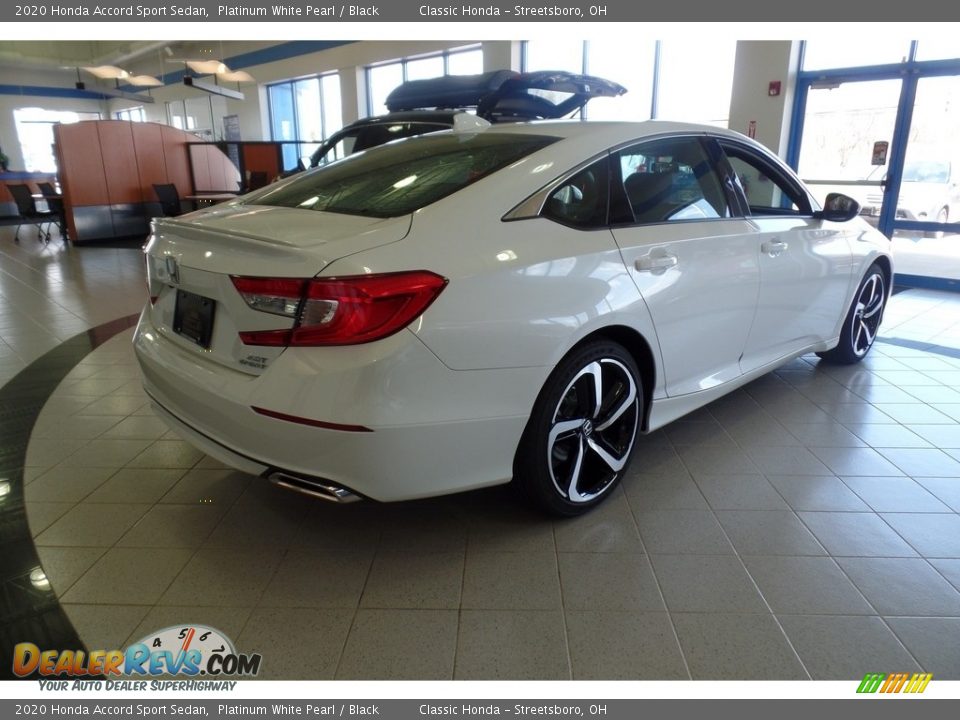 2020 Honda Accord Sport Sedan Platinum White Pearl / Black Photo #5