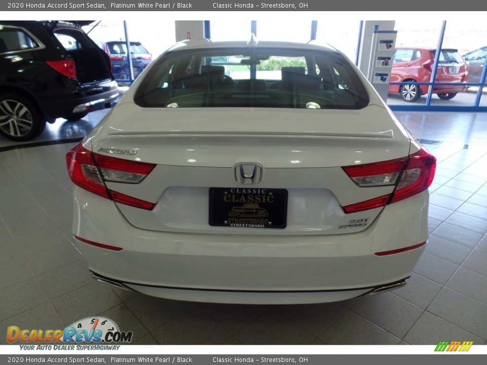 2020 Honda Accord Sport Sedan Platinum White Pearl / Black Photo #6