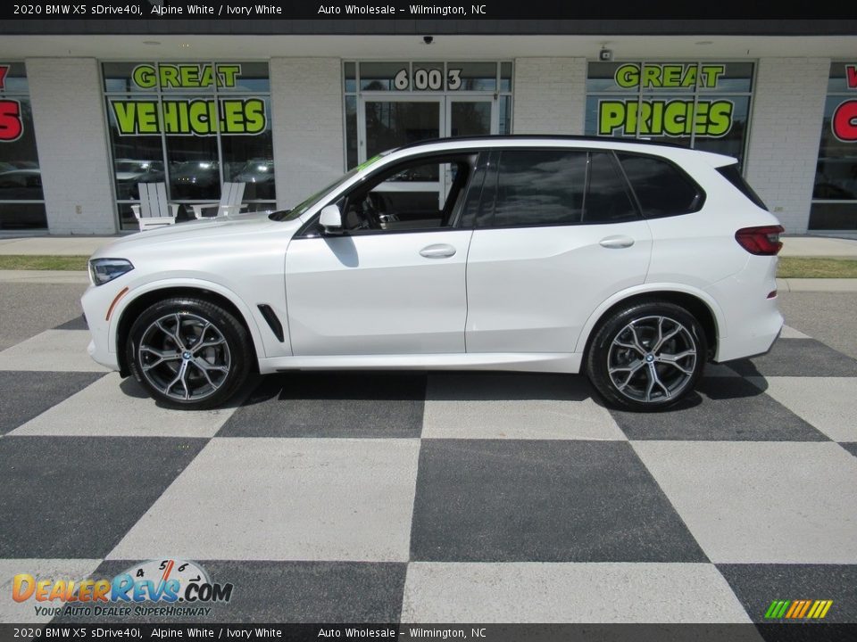 2020 BMW X5 sDrive40i Alpine White / Ivory White Photo #1