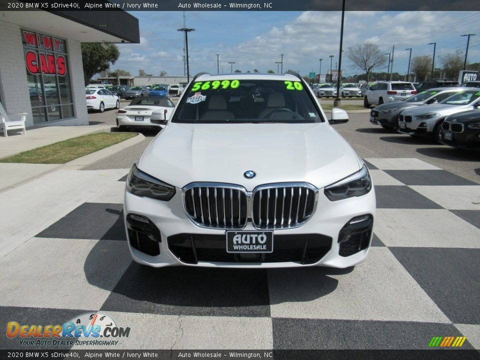 2020 BMW X5 sDrive40i Alpine White / Ivory White Photo #2