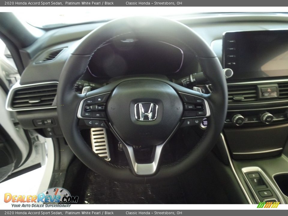 2020 Honda Accord Sport Sedan Platinum White Pearl / Black Photo #14