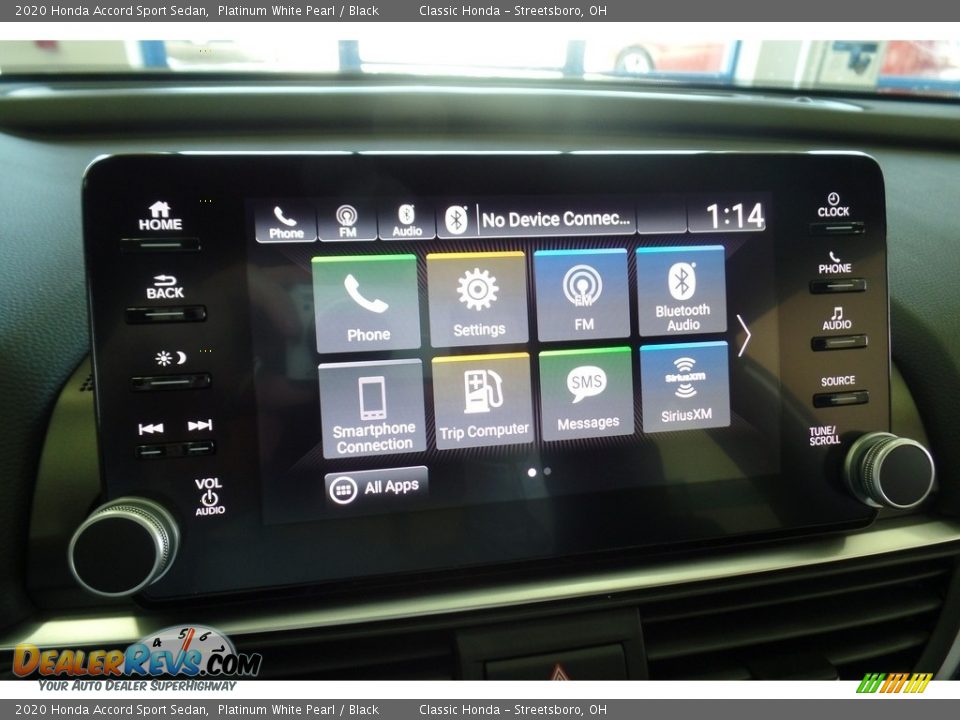 2020 Honda Accord Sport Sedan Platinum White Pearl / Black Photo #16
