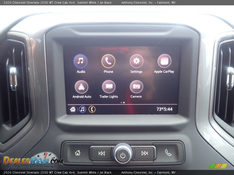 2020 Chevrolet Silverado 1500 WT Crew Cab 4x4 Summit White / Jet Black Photo #15