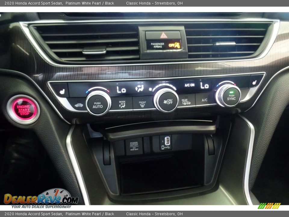 2020 Honda Accord Sport Sedan Platinum White Pearl / Black Photo #18