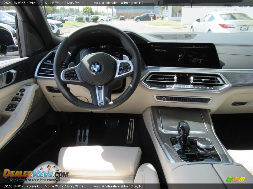 2020 BMW X5 sDrive40i Alpine White / Ivory White Photo #15