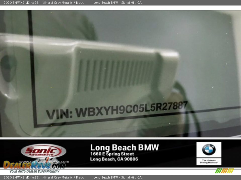 2020 BMW X2 sDrive28i Mineral Grey Metallic / Black Photo #18