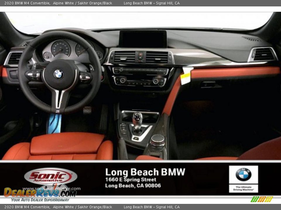 2020 BMW M4 Convertible Alpine White / Sakhir Orange/Black Photo #5