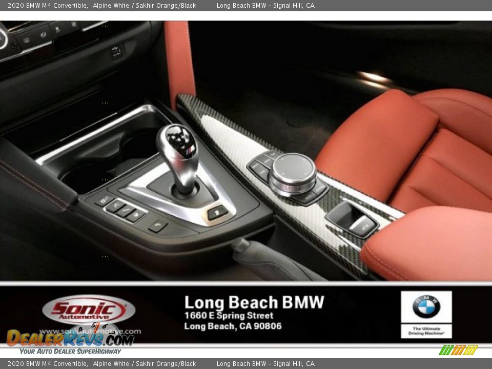 2020 BMW M4 Convertible Alpine White / Sakhir Orange/Black Photo #8
