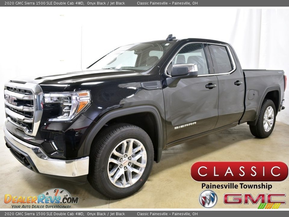 2020 GMC Sierra 1500 SLE Double Cab 4WD Onyx Black / Jet Black Photo #1