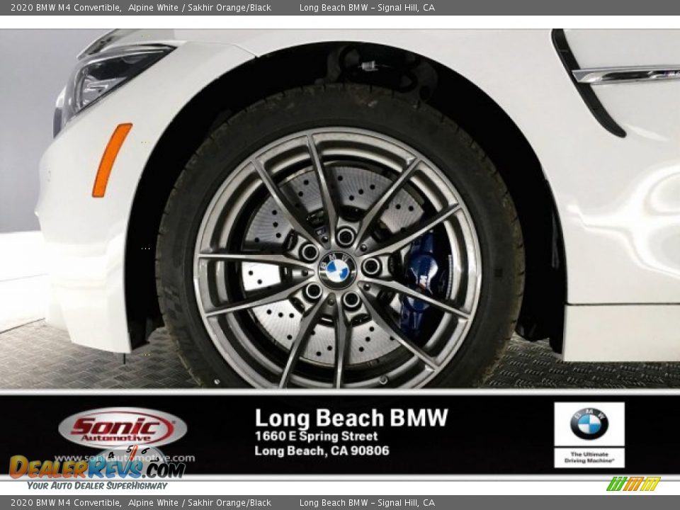 2020 BMW M4 Convertible Alpine White / Sakhir Orange/Black Photo #12