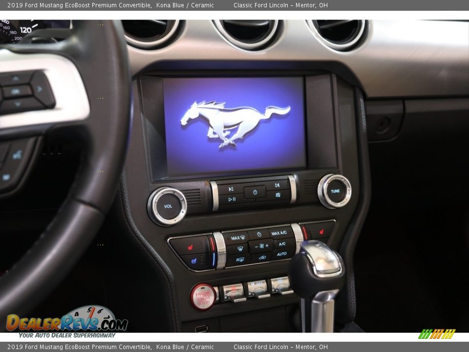 2019 Ford Mustang EcoBoost Premium Convertible Kona Blue / Ceramic Photo #9