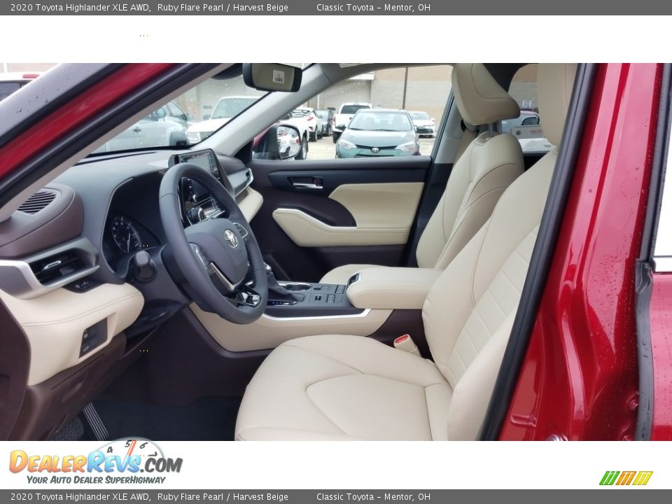 2020 Toyota Highlander XLE AWD Ruby Flare Pearl / Harvest Beige Photo #2