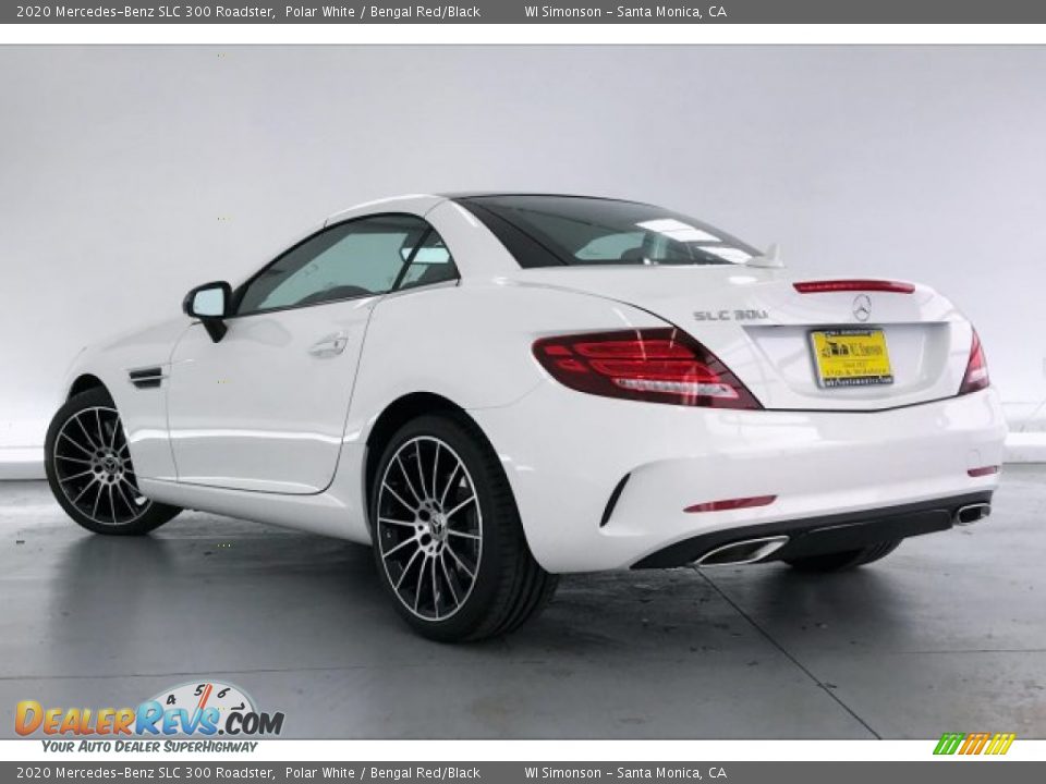 2020 Mercedes-Benz SLC 300 Roadster Polar White / Bengal Red/Black Photo #2