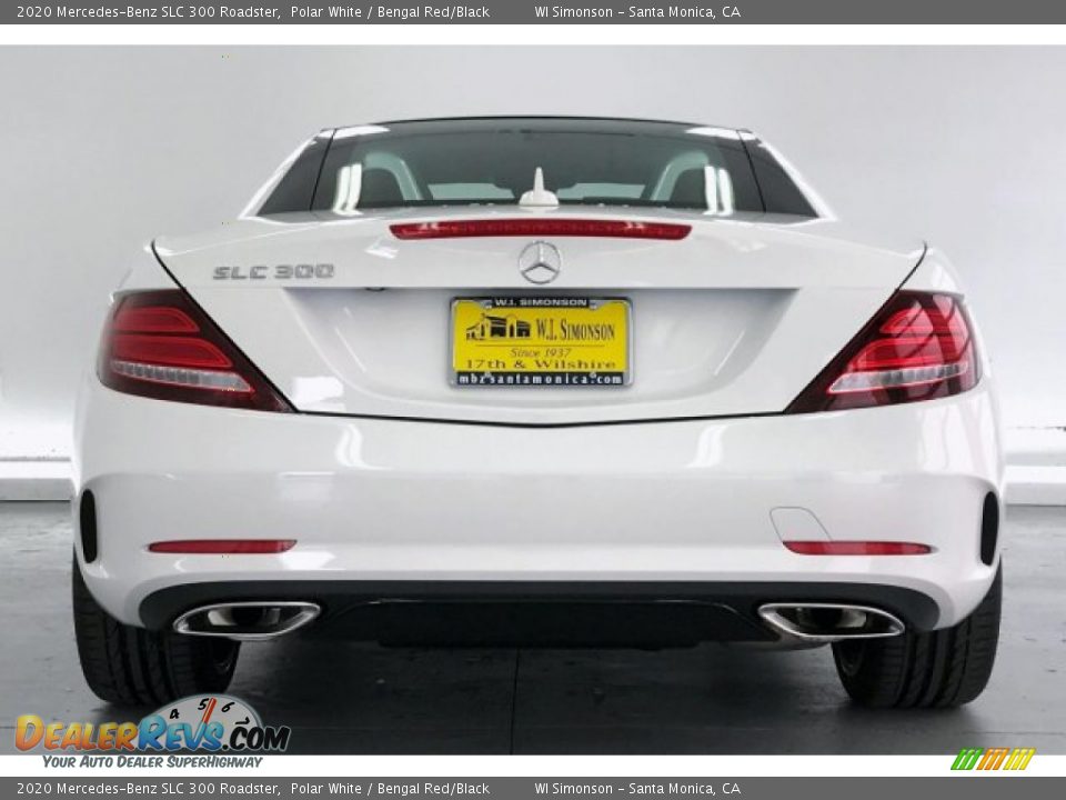 2020 Mercedes-Benz SLC 300 Roadster Polar White / Bengal Red/Black Photo #3