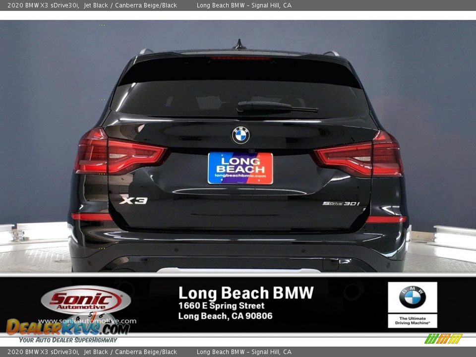 2020 BMW X3 sDrive30i Jet Black / Canberra Beige/Black Photo #4