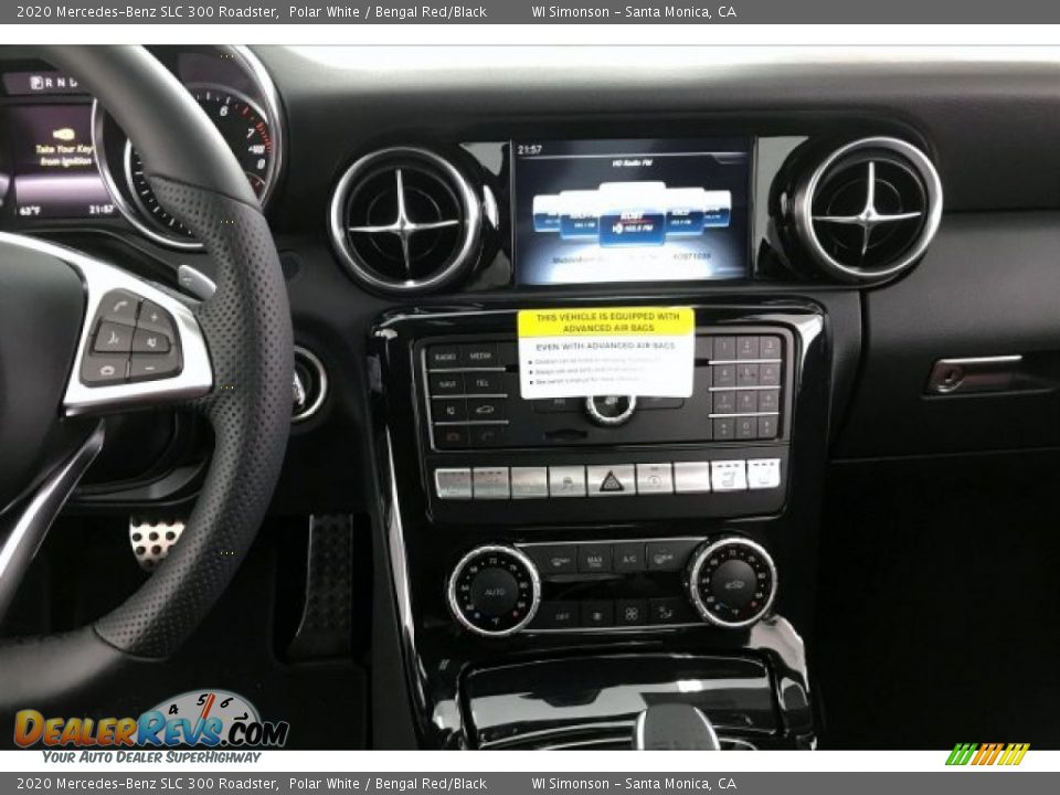 2020 Mercedes-Benz SLC 300 Roadster Polar White / Bengal Red/Black Photo #6