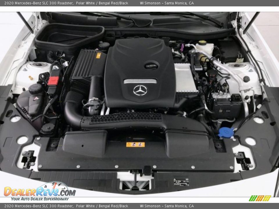 2020 Mercedes-Benz SLC 300 Roadster Polar White / Bengal Red/Black Photo #8