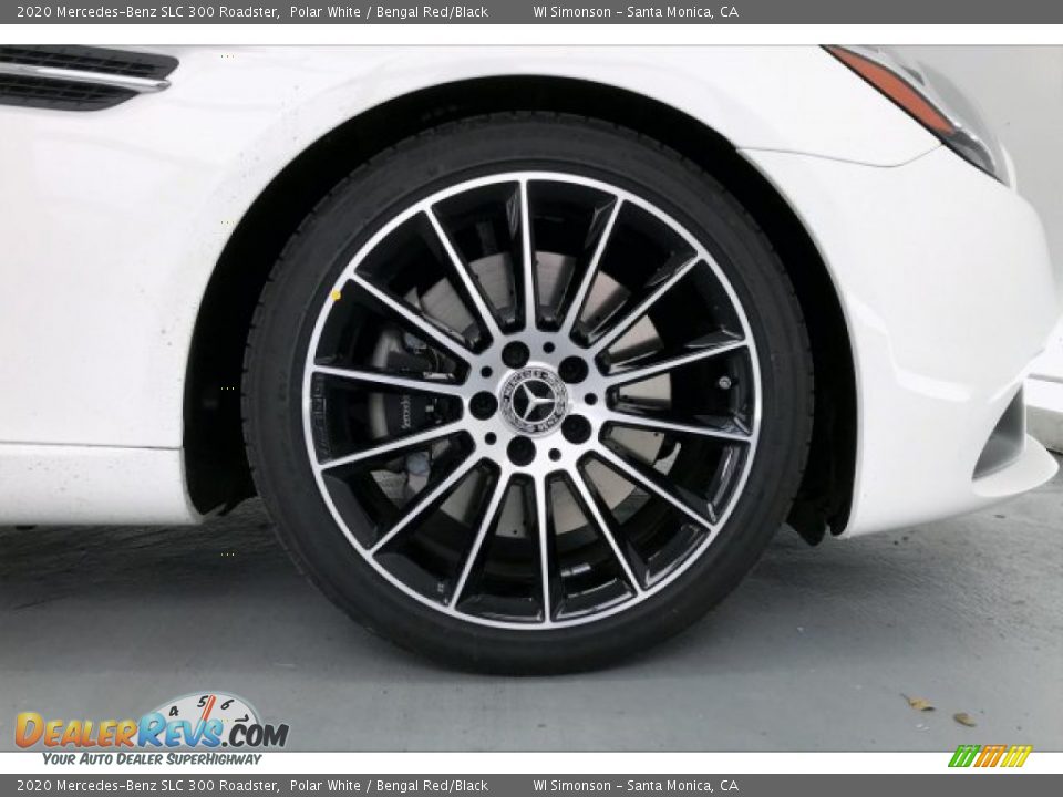 2020 Mercedes-Benz SLC 300 Roadster Polar White / Bengal Red/Black Photo #9